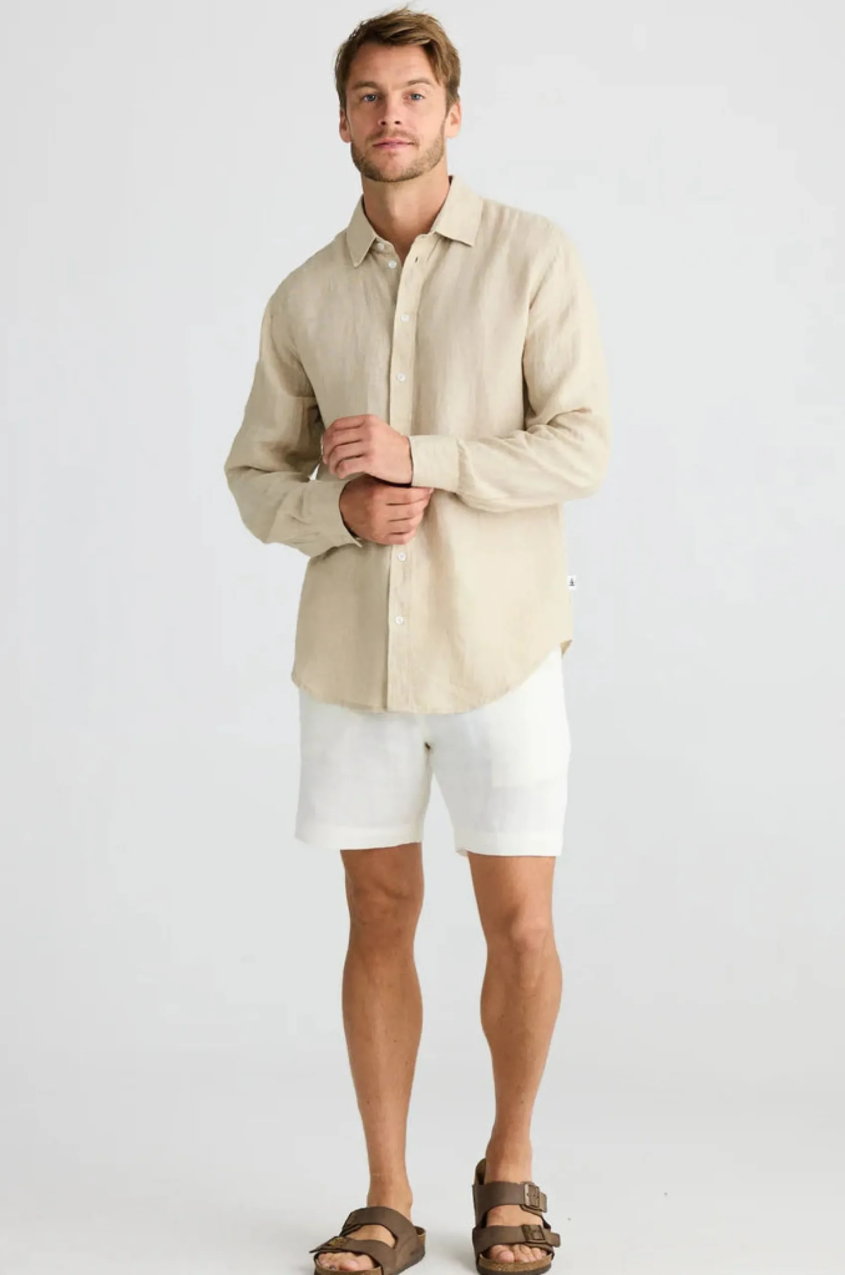 fossick_oxford_shirt_natu_2.webp Shirts-FOSSICK OXFORD SHIRT NATURAL