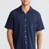 Shirts-FOSSICK STANFORD SHIRT NAVY