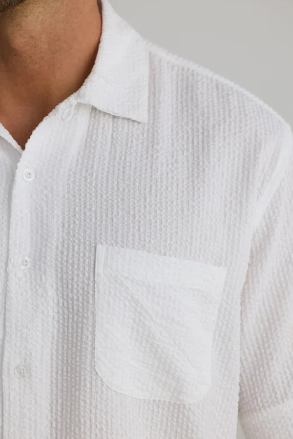 Shirts-FOSSICK STANFORD SHIRT WHITE