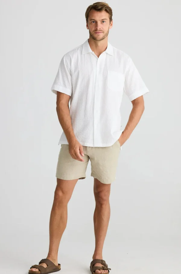 Shirts-FOSSICK STANFORD SHIRT WHITE