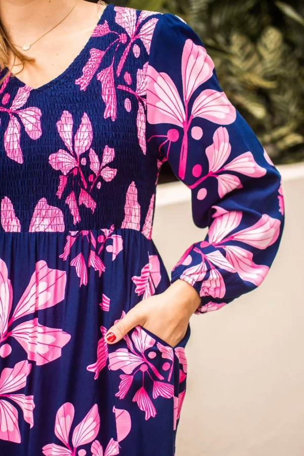 Dresses-FRIA ANIKA MAXI DRESS NAVY