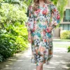 Dresses-FRIA DAHLIA MIDI DRESS GREEN