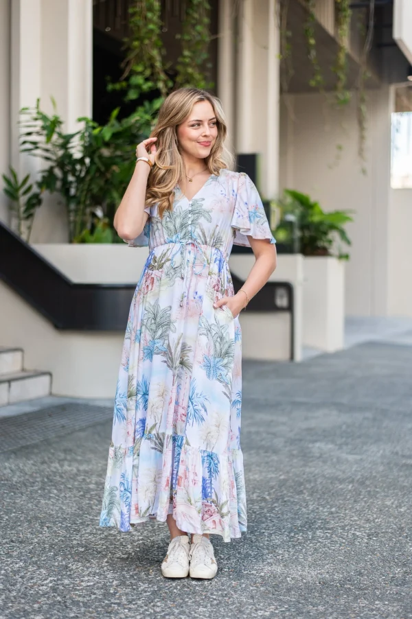 Dresses-FRIA SELMA MAXI DRESS BOTANICAL BLISS