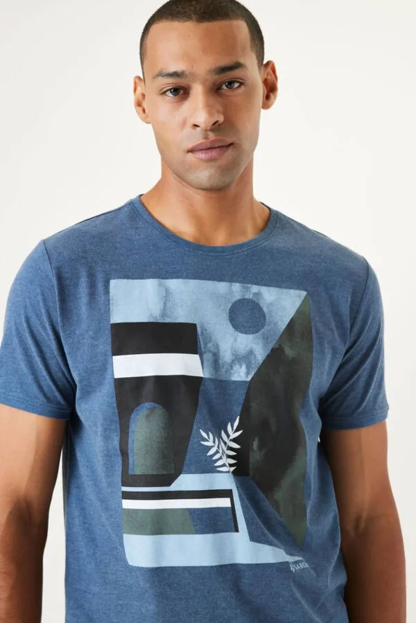 Tees & Tanks-GARCIA ARTWORK T-SHIRT MARINE