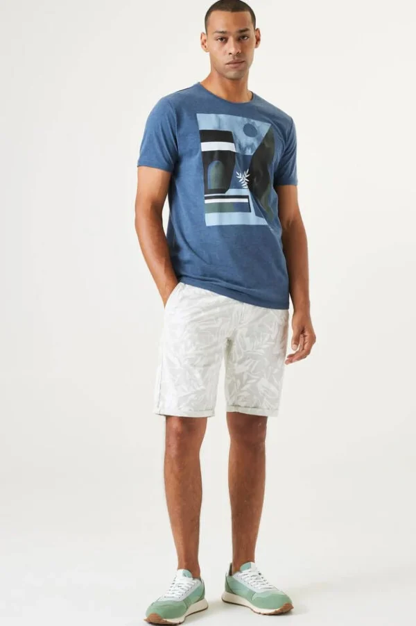 Tees & Tanks-GARCIA ARTWORK T-SHIRT MARINE