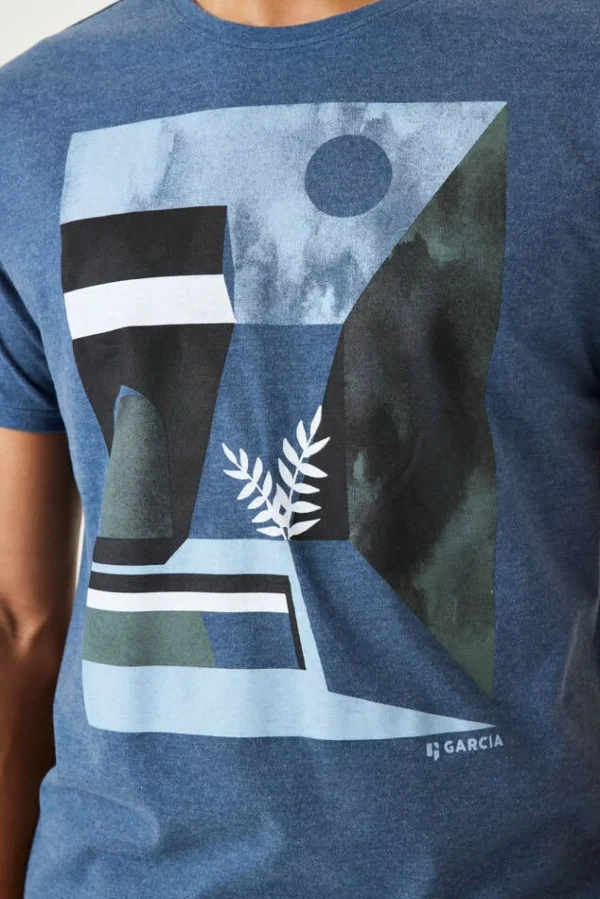 Tees & Tanks-GARCIA ARTWORK T-SHIRT MARINE