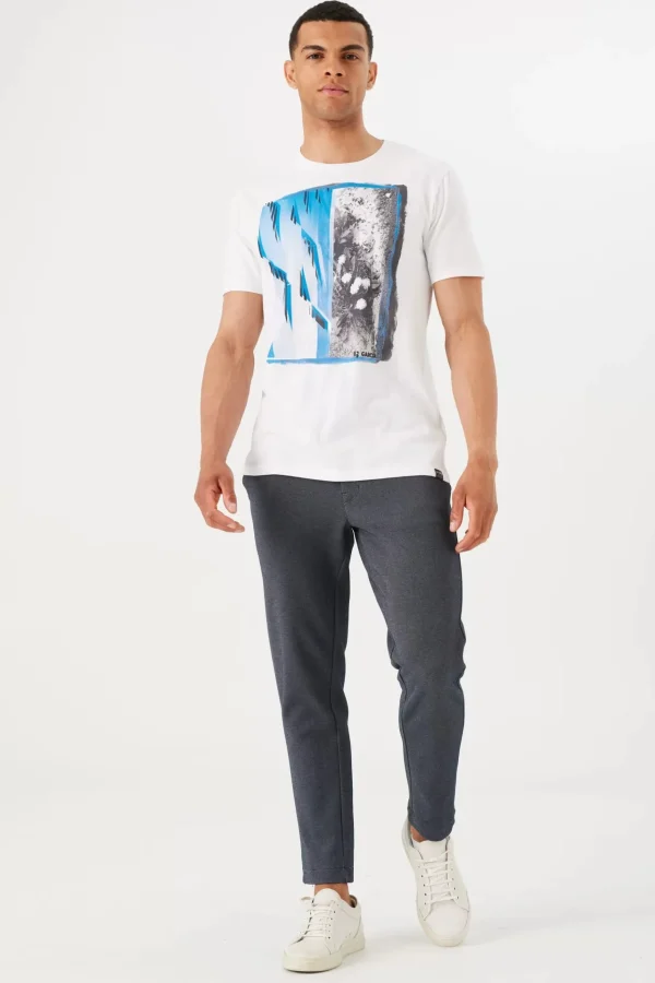 Tees & Tanks-GARCIA BLOCK T-SHIRT WHITE