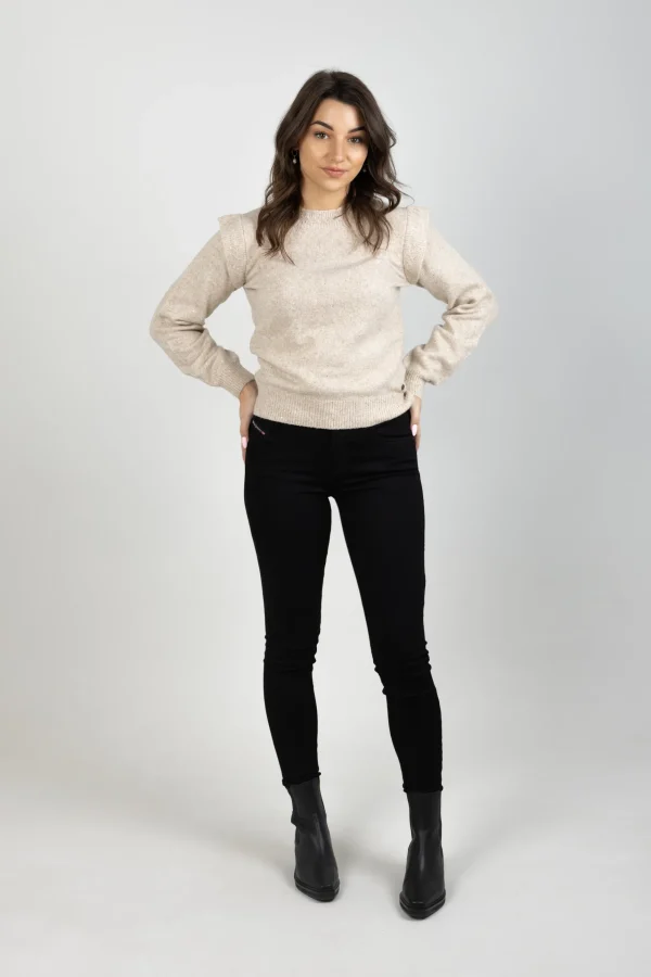 Sweaters & Knitwear-GARCIA CARMEN KNIT BEIGE