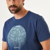 Tees & Tanks-GARCIA CIRCLE LOGO T-SHIRT MARINE