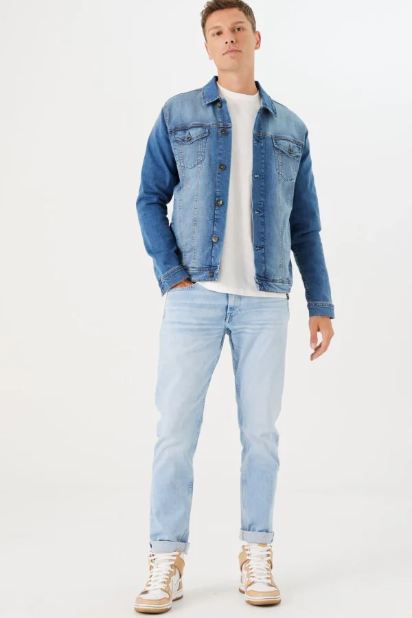 Shirts-GARCIA DENIM JACKET MEDIUM USED