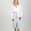 Shirts & Tops-GARCIA DOBBY BLOUSE OFF WHITE