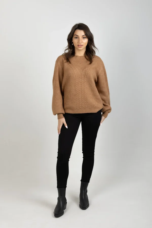 Sweaters & Knitwear-GARCIA ELENA KNIT TOFFEE