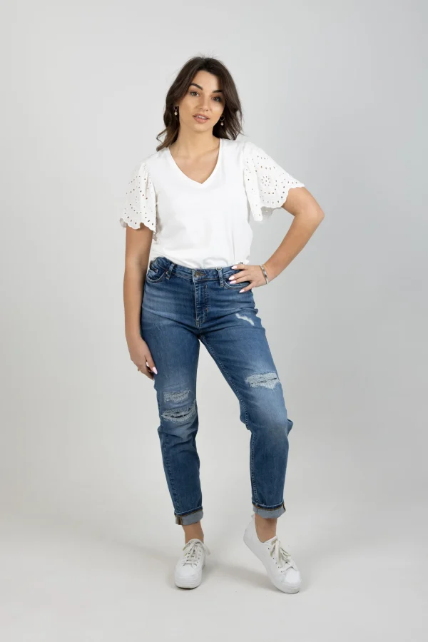 Denim-GARCIA ISABELLA MOM JEAN VINTAGE USED