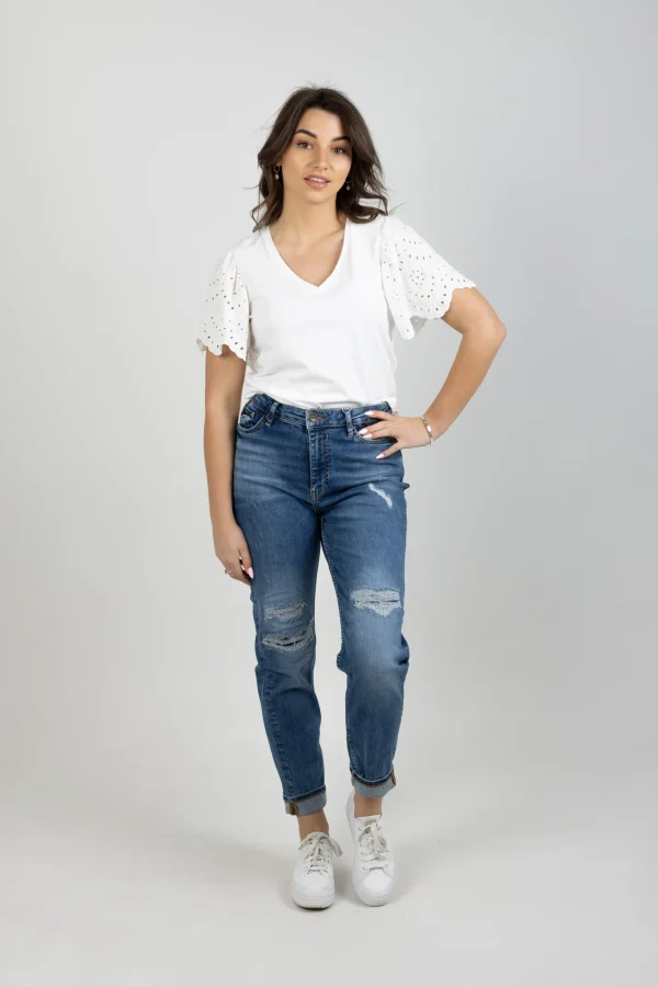 Denim-GARCIA ISABELLA MOM JEAN VINTAGE USED