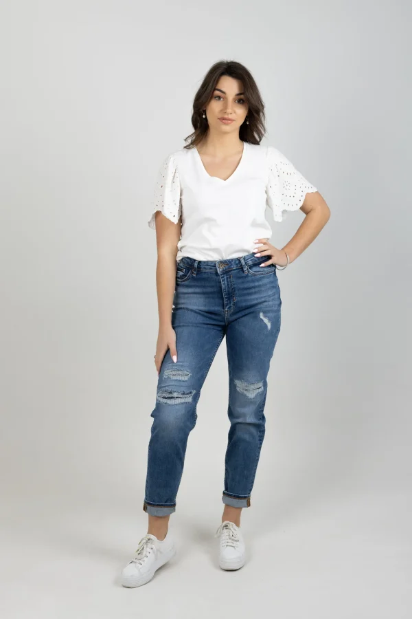 Denim-GARCIA ISABELLA MOM JEAN VINTAGE USED