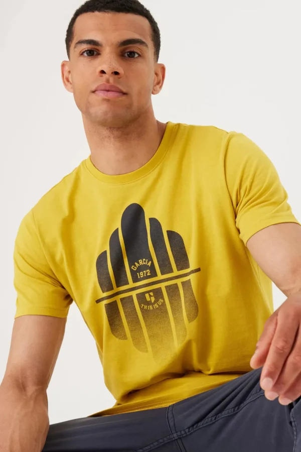 Tees & Tanks-GARCIA LOGO T-SHIRT DANDELION