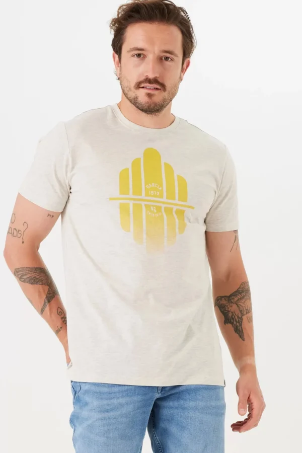 Tees & Tanks-GARCIA LOGO T-SHIRT GREY