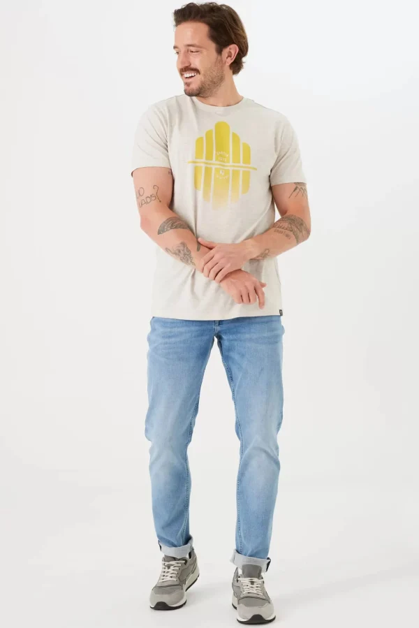 Tees & Tanks-GARCIA LOGO T-SHIRT GREY