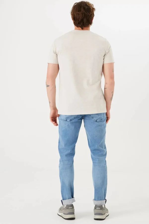Tees & Tanks-GARCIA LOGO T-SHIRT GREY