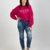 Sweaters & Knitwear-GARCIA LOLA SWEATER FUCHSIA