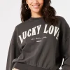 Shirts & Tops-GARCIA LUCKY LOVE SWEATER ANTRACITE