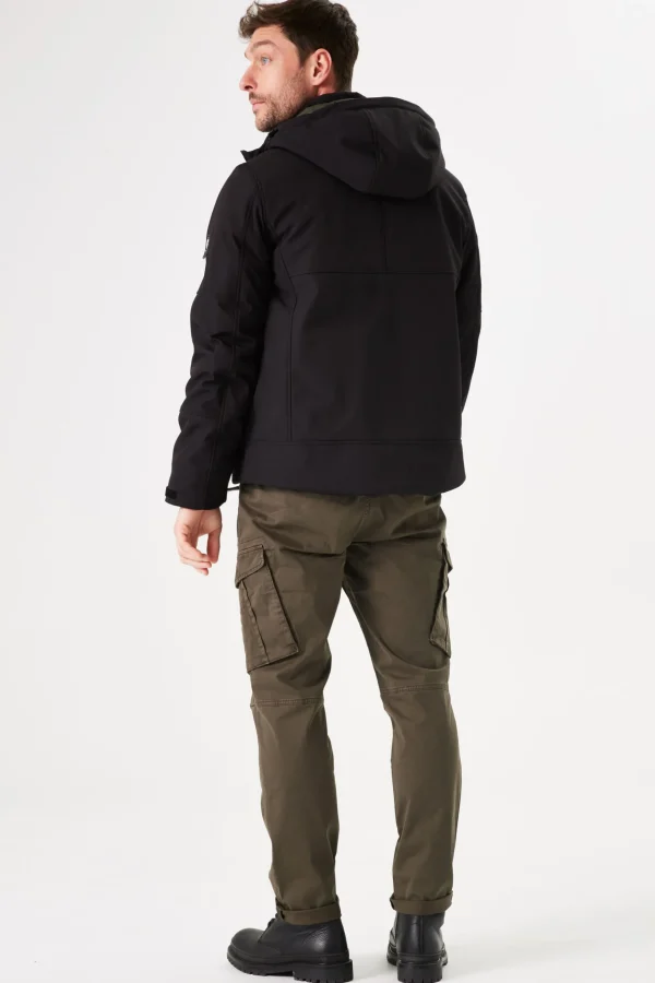 Shirts-GARCIA OUTDOOR PUFFER JACKET BLACK