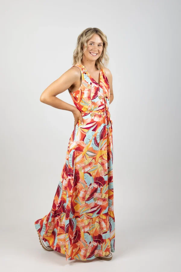 Dresses-GARCIA PAPAYA MAXI TANK DRESS