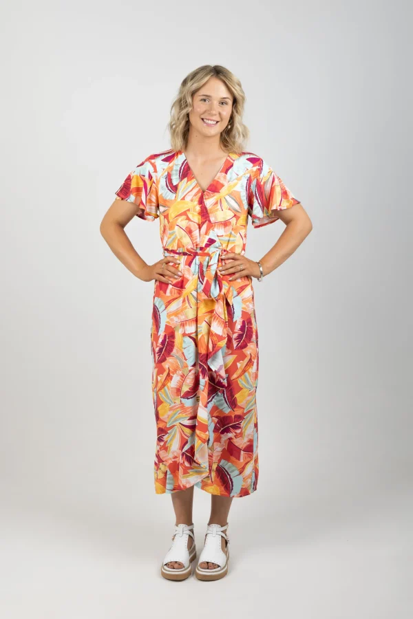 Dresses-GARCIA PAPAYA MAXI WRAP DRESS