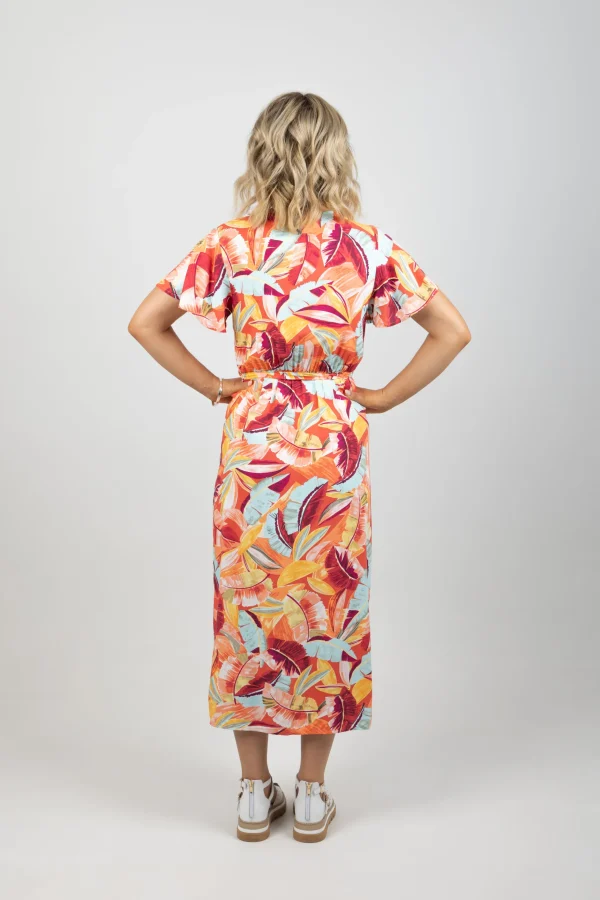 Dresses-GARCIA PAPAYA MAXI WRAP DRESS