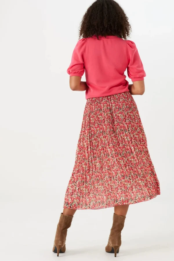 Skirts-GARCIA PLEATED SKIRT LUSH PRINT