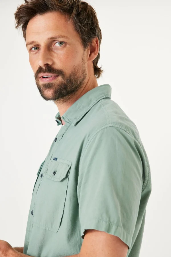 Shirts-GARCIA POCKET SHIRT SAGE