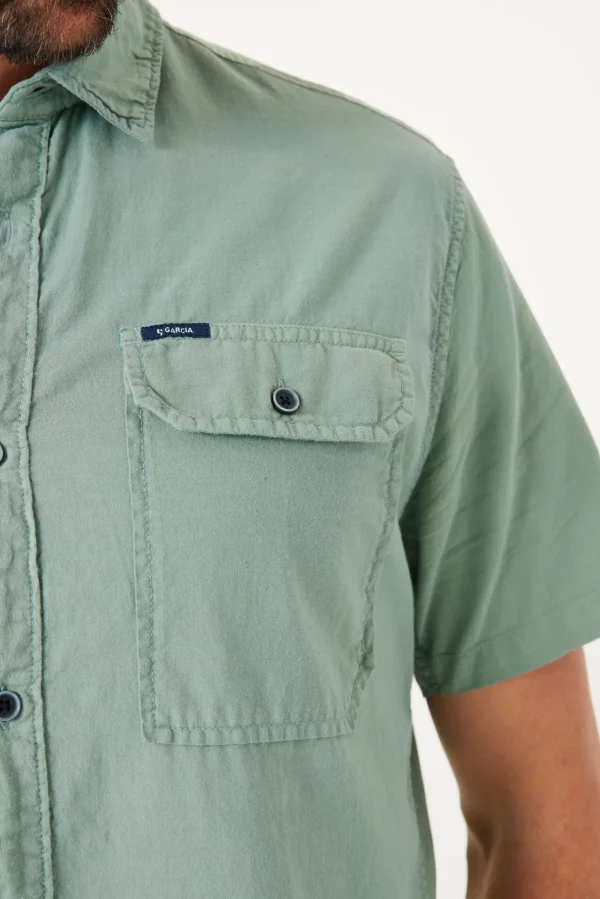 Shirts-GARCIA POCKET SHIRT SAGE