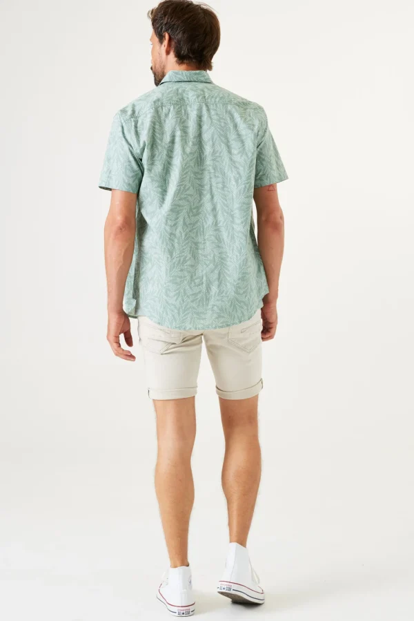 Shirts-GARCIA PRINT PARTY SHIRT SAGE