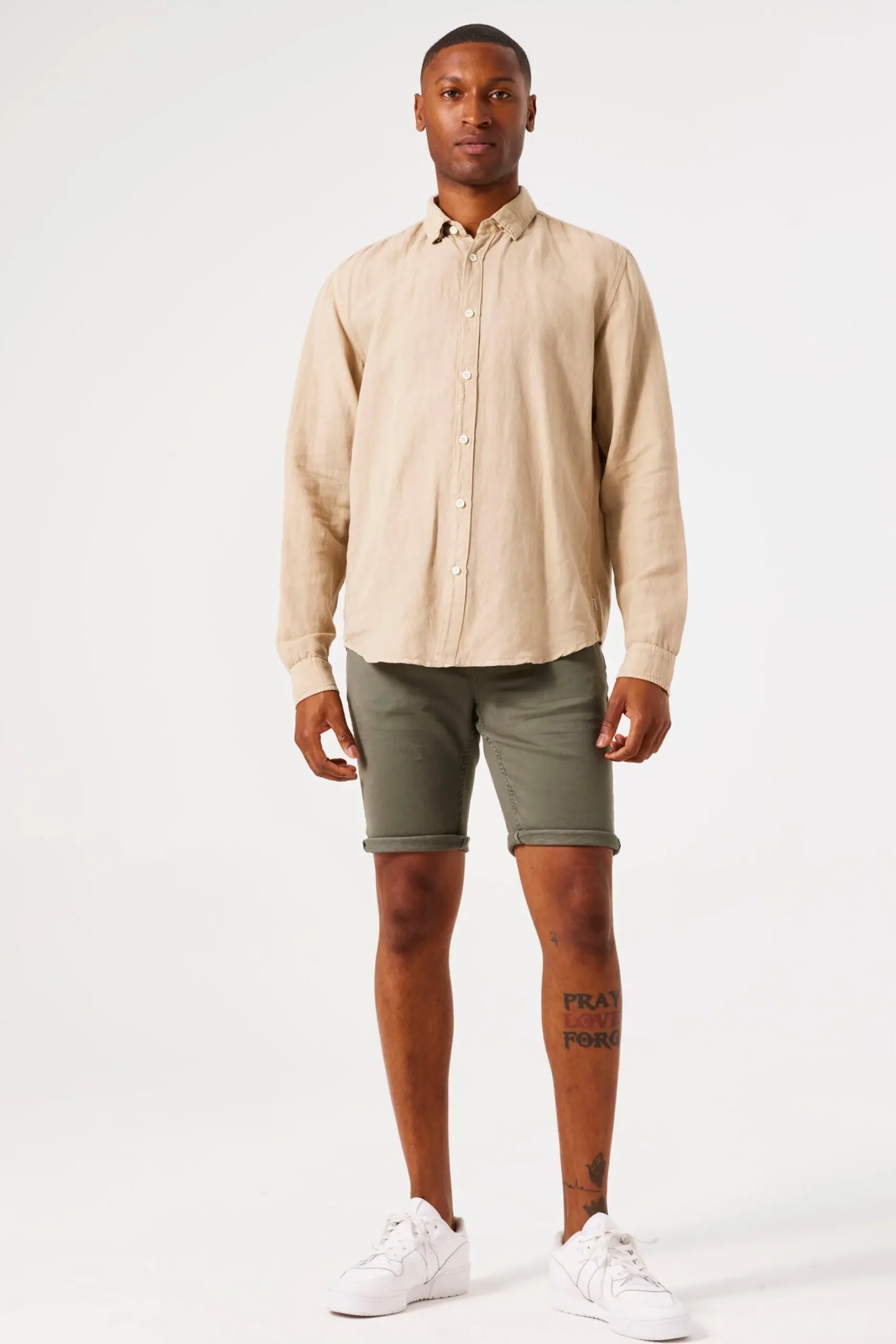 garcia_rocko__denim_short_0-2.webp Shorts-GARCIA ROCKO 695 DENIM SHORT GREEN
