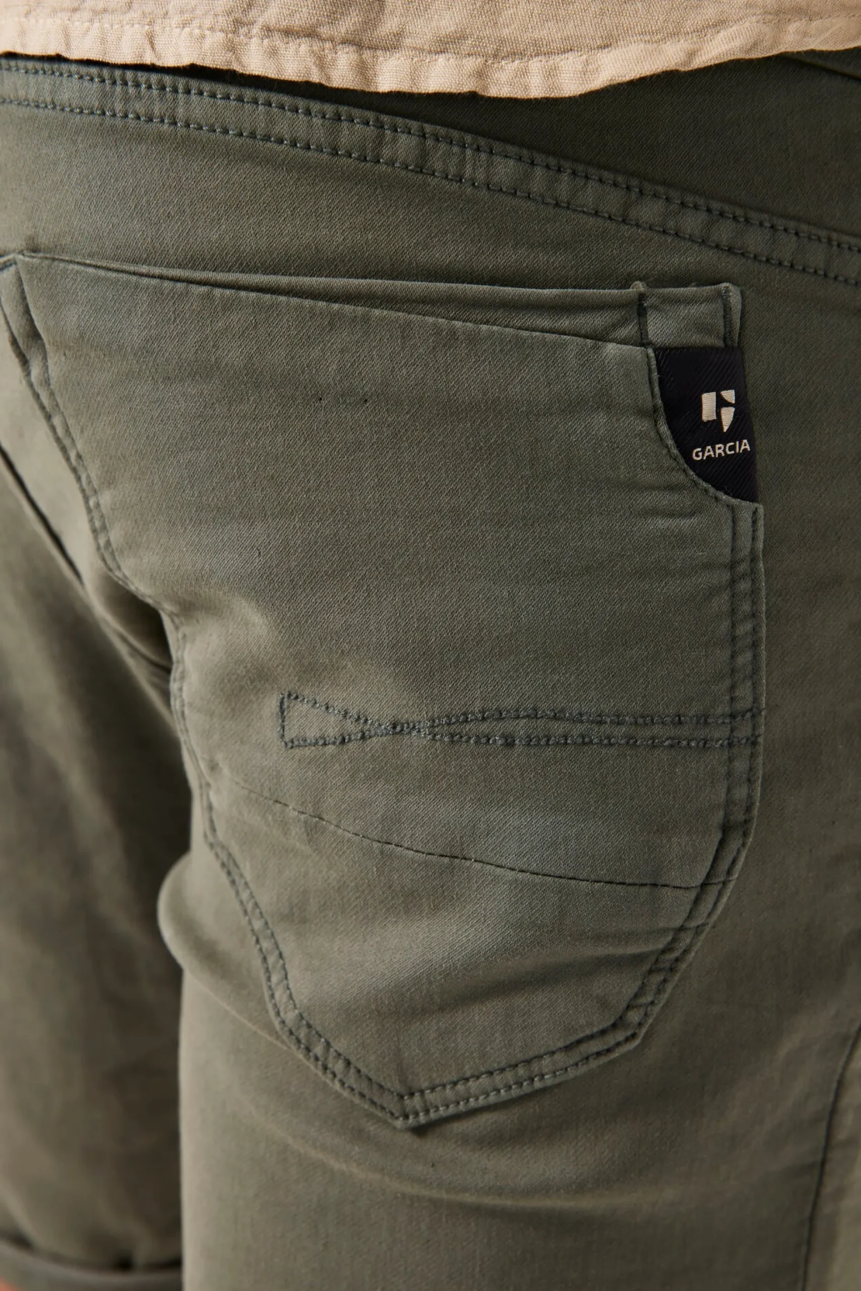 garcia_rocko__denim_short_2.webp Shorts-GARCIA ROCKO 695 DENIM SHORT GREEN