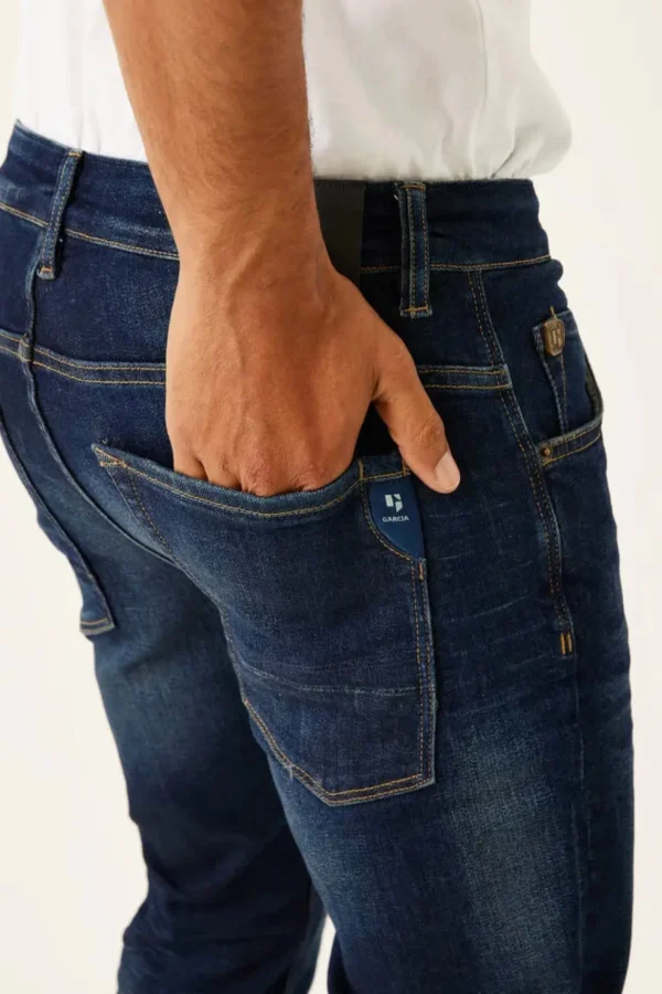 Denim-GARCIA RUSSO 611 TAPERED JEAN DARK USED