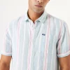 Shirts-GARCIA STRIPE PARTY SHIRT BLUE
