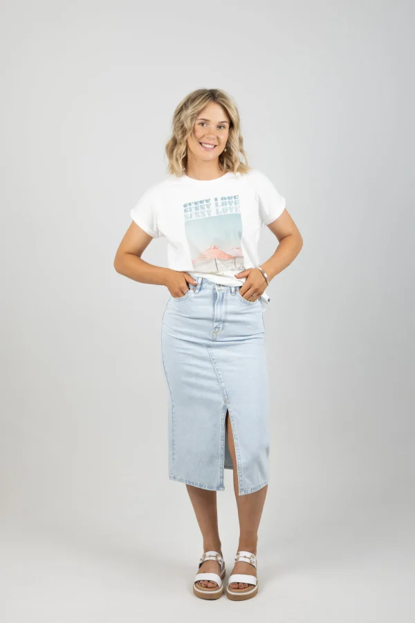 Tees & Tanks-GARCIA SUNNY LOVE TEE OFF WHITE