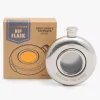 Gifts-GENTLEMEN'S HARDWARE CIRCULAR HIP FLASK