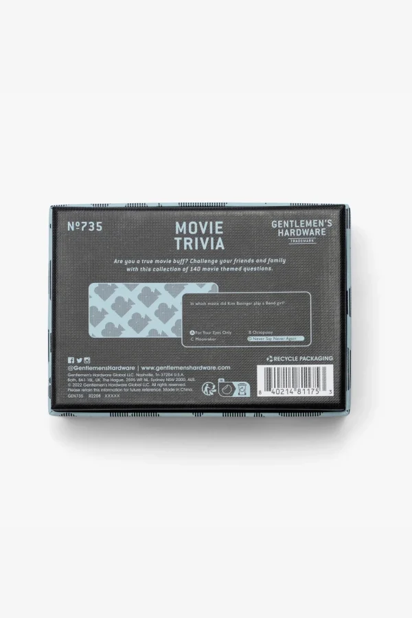 Gifts-GENTLEMEN'S HARDWARE MOVIE TRIVIA
