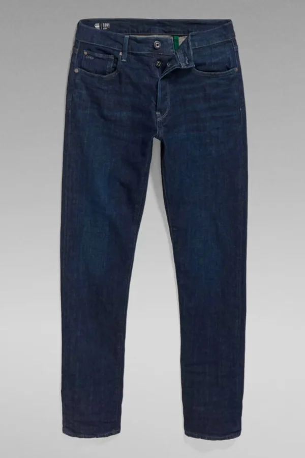 Denim-G-STAR RAW 3301 SLIM JEANS - WORN DEEP MARINE