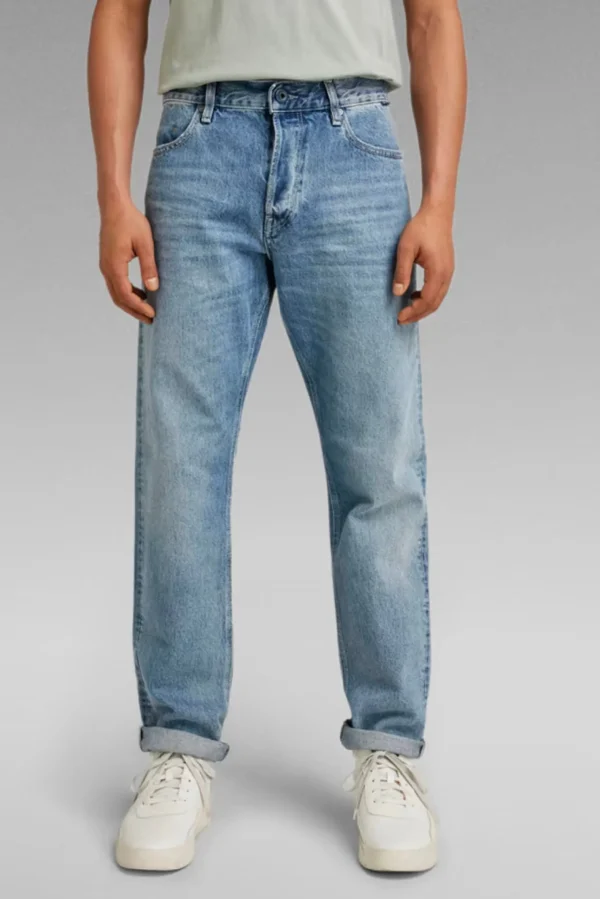 Denim-G-STAR RAW TRIPLE A REGULAR STRAIGHT JEANS - SUN FADED AIRFORCE BLUE