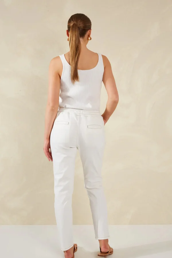 Pants-HAVEN DALTON DENIM PANT WHITE