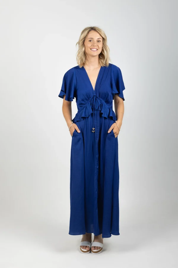 Dresses-HAVEN PORTOFINO FRILL MAXI LARGO