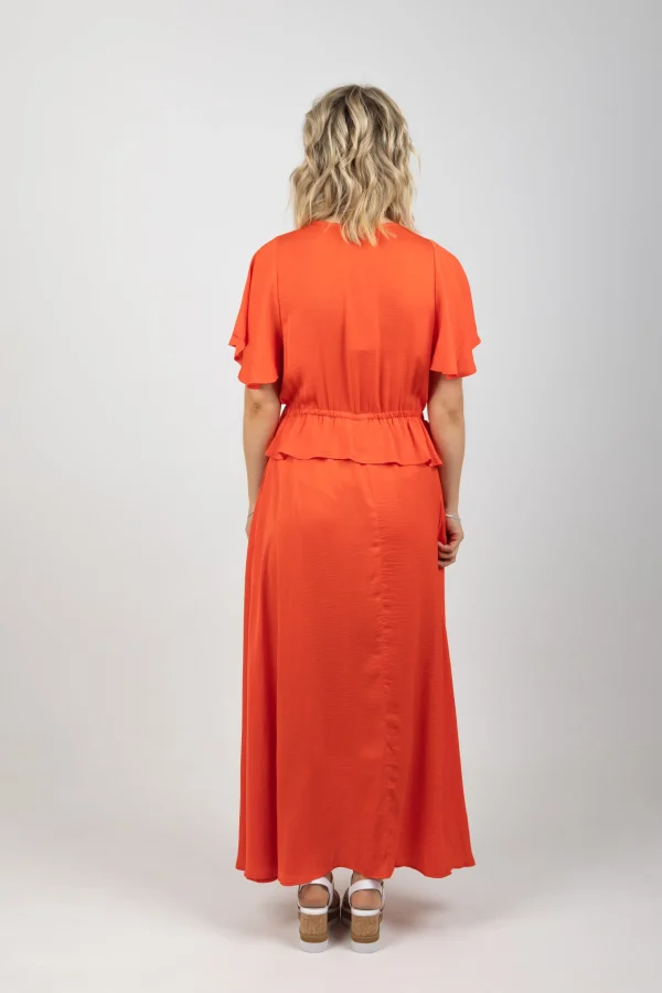 Dresses-HAVEN PORTOFINO FRILL MAXI APEROL