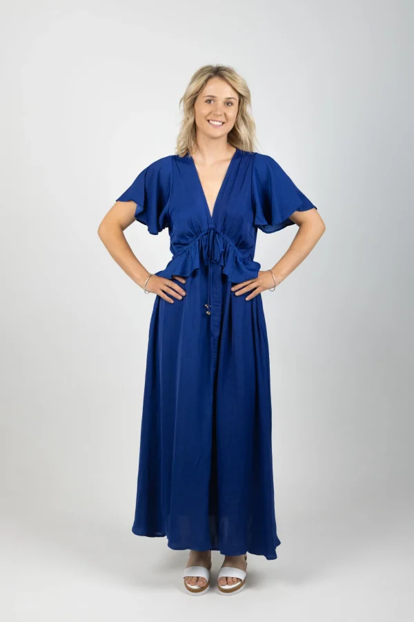 Dresses-HAVEN PORTOFINO FRILL MAXI LARGO