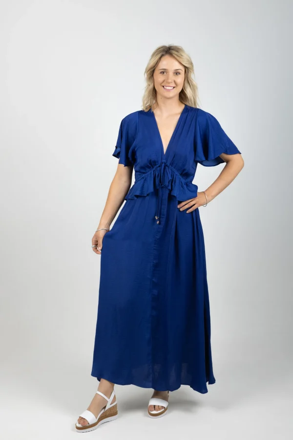 Dresses-HAVEN PORTOFINO FRILL MAXI LARGO