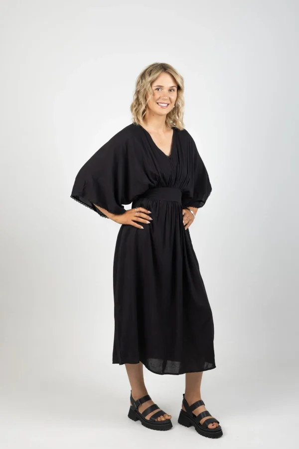 Dresses-HAVEN SUVA BATWING MAXI JET