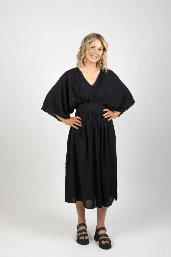 Dresses-HAVEN SUVA BATWING MAXI JET