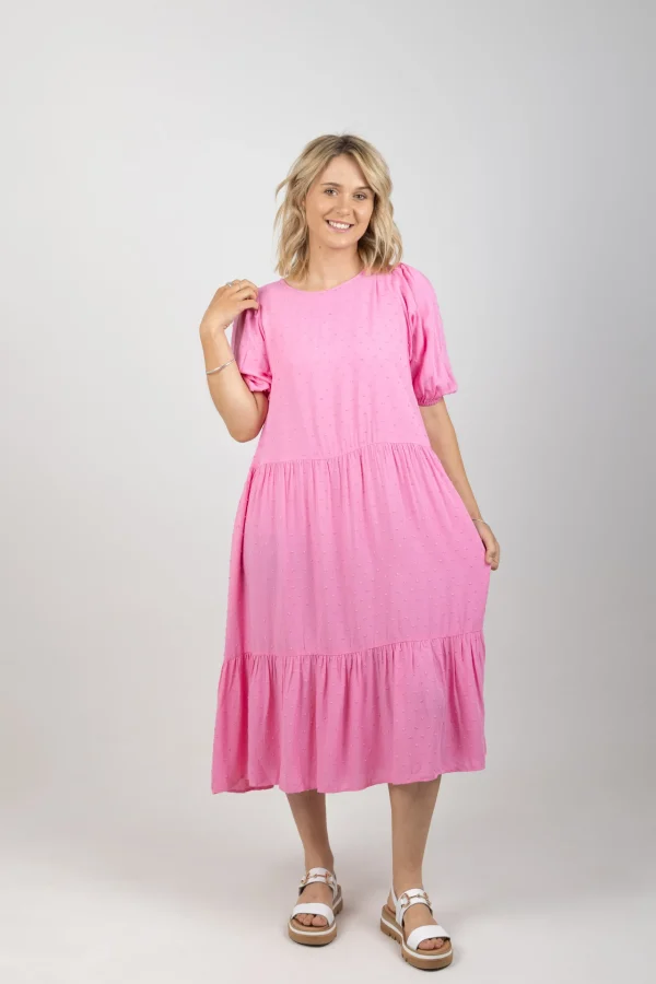 Dresses-HAVEN ZANZIBAR TIERED MAXI PEONY